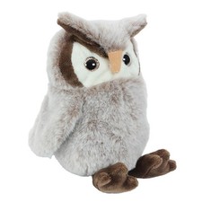 Plüschtier Eule grau 15cm