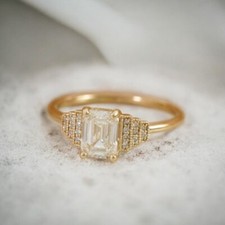 18 K Gelbgold Diamant Ring