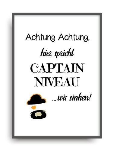 Fine art kunstdruck captain - art,
