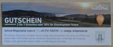 Greenfee Gutschein (2für1