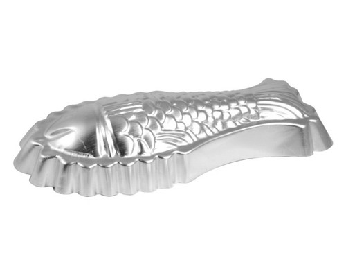 Backform aus aluminium - backform, fisch
