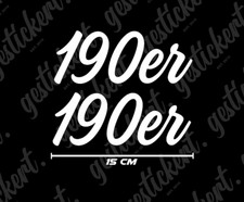 2x 15 cm 190er Aufkleber