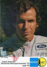 Dieter Glemser Ford Escort Deutscher Rennsportmeister 1973/ 74 Top Karte  10x15