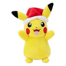 Pokémon Plüschfigur Winter Pikachu mit Weihnachtsmütze 20 cm