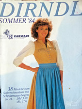 altes  Modeheft Sonderausgabe Sommer Dirndl - mit Schnittmustern für 38 Modelle