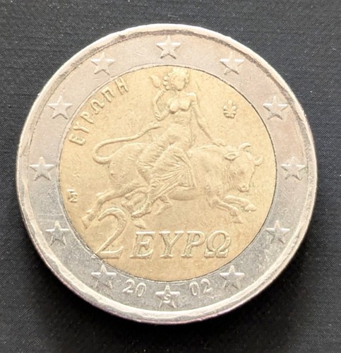 Euro münze mit stern - stern,