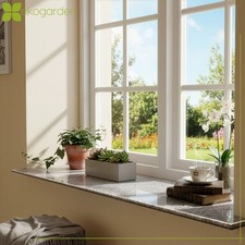 Fensterbank Granit Grau G603 Poliert Geschliffen Vorder- & Seitenkanten Halbrund