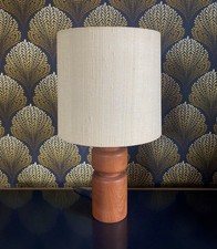 Tischleuchte von Domus Teak 60er Mid Century Tischlampe Vintage