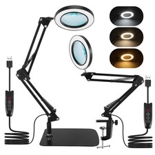 Lupe mit Licht und Ständer