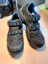 schwarze Sicherheitsschuhe Gr. 38, mit Klettverschluss