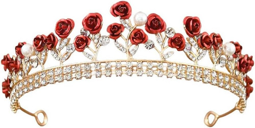 Rote rosen kopfschmuck - kopfschmuck, braut