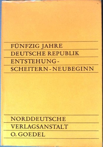 Fünfzig jahre deutsche - jahre,