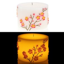 LED Kerze aus Echtwachs -