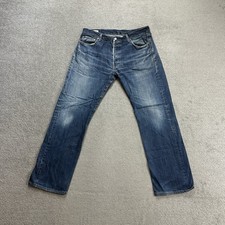 LEVIS Jeans 501 Herren Vintage Hose W36 L32 Premium Big E Straight 30401 Blau