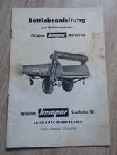 Kemper stalldungstreuer - kemper,