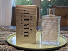 Burberry Brit Rhythm Eau de Toilette 90 ml – fast voll, ca. 90 % enthalten