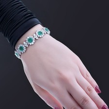 Bracelet emeralds brilliant