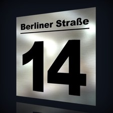 HAUSNUMMER NAMENSSCHILD IN