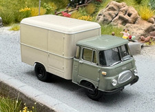 Robur LO 2002 Koffer grau Brekina 1:87