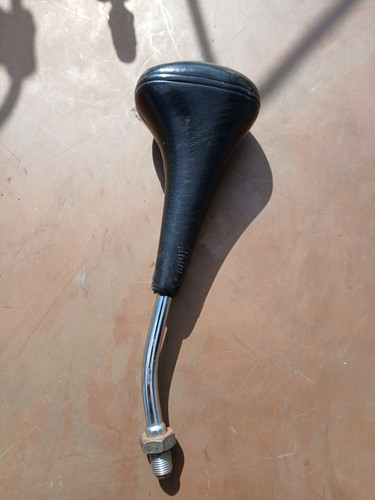 Leder wählhebel schwarz - leder,