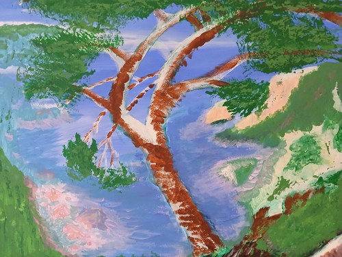 Selbst gemalt acryl küsten - gemalt,