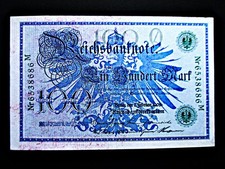 Reichsbanknote  100 Mark  1908