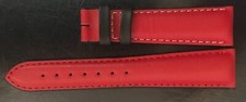 20 mm Raymond Weil Uhrenarmband Rot Obermaterial Leder/ Untermaterial Kunststoff