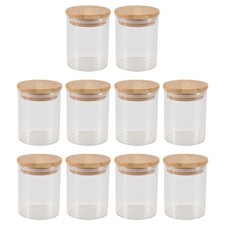 10 Stück Bambus Holz Deckel