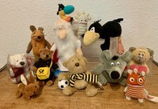 Stofftier Sammlung - 12 Stück Plüsch - Rabe Socke, Sorgenfresser, Maus, Cola usw