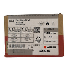 50x WÜRTH M10x40 Einschlagdübel W-ED/S  Stahl verzinkt Beton Befestigungs Anker