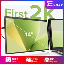 EVICIV 14" 2K Portable Monitor Laptop Display Laptop Screen Extender Monitor DE