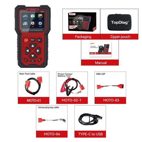 Topdiag m201 motorcycle - topdiag, obdii