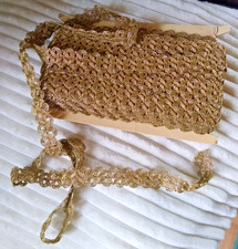 Goldborte, Doppel-Bogenborte, Breite ca.; 2,5 cm breit x 1 m