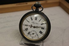 Übergroße antike Eisenbahner Taschenuhr REGULTEUER  pocket watch