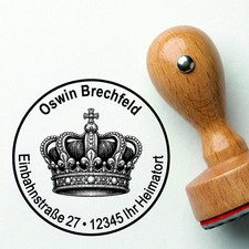 Stempel personalisiert Krone
