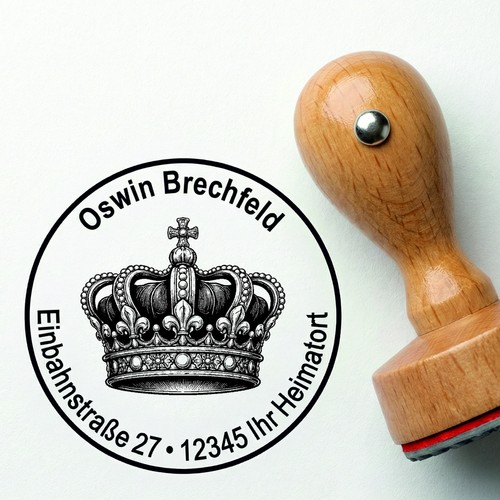 Stempel personalisiert krone - stempel,