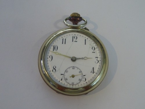 Alte taschenuhr stahl - taschenuhr,