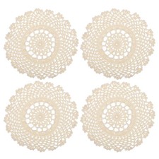 4Stk Stoff Untersetzer 7" -