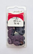 24 Stück Abdeckkappen Kunststoff Torx TX Blister verschiedene Größen/Farben