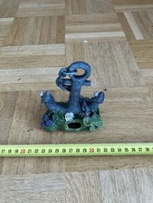 Aquarium Deko Anker mit Korallen und Pflanzen ca. 14 cm Dekofigur Aquarium