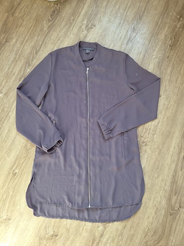Graue lange bluse - graue, blazer