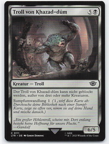 Troll von khazad dûm - troll, mtg