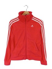 ADIDAS Fleecejacke Damen Jacke Gr. DE 38 rot Casual-Look