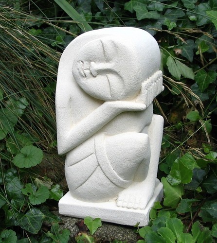 Skulptur stein träumer - stein,