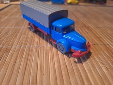 Krupp Titan  LKW Pritsche blau rot   -  Wiking HO 1:87  CS 618