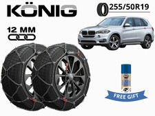 SCHNEEKETTEN KONIG 12MM Für BMW X5 (F15) 2013-2018 255/50R19 GR 255 XG12PRO