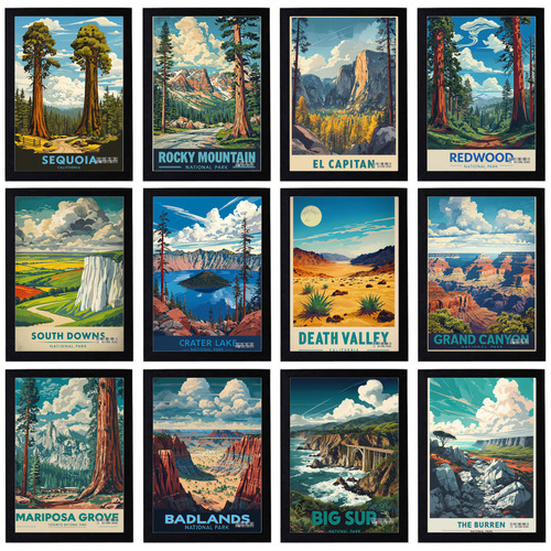 Vintage nationalparks reise - vintage,