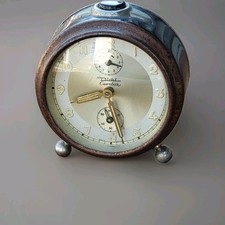 Vintage Diehl Dekorativer mechanischer Wecker Uhr clock 1950er 1960er Cavalier