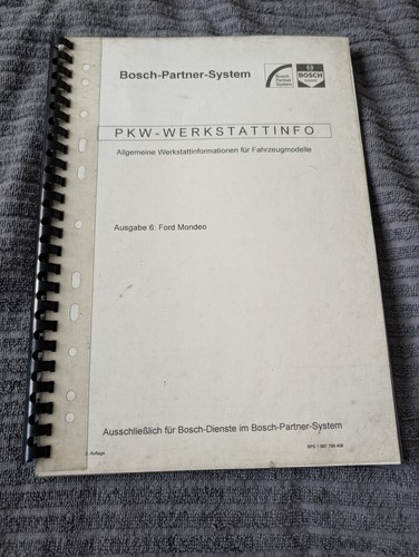 Bosch werkstatthandbuch - bosch,