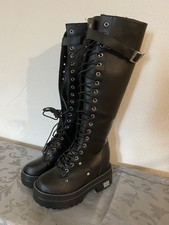 GOTHIC- SCHNÜRSTIEFEL-  GRÖßE  38-   PLATEAU - NEU !!! GEFÜTTERT !